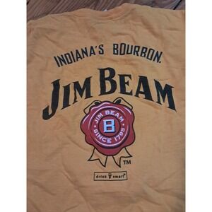 Indiana Pacers Jim Beam Promo XL T Shirt Sealed Bottle Neck Hanger j23